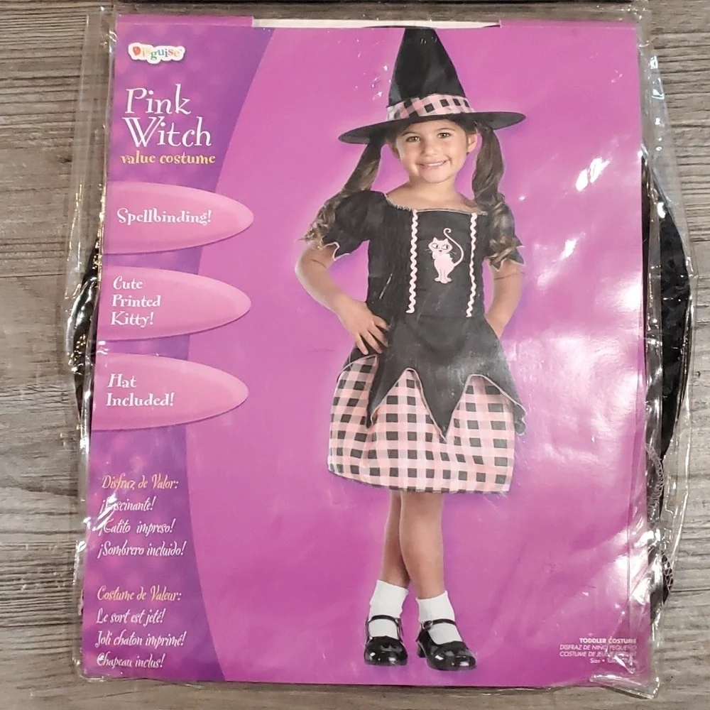 Pink Witch Costume Size 2T by Disguise - Picture 2 of 4
